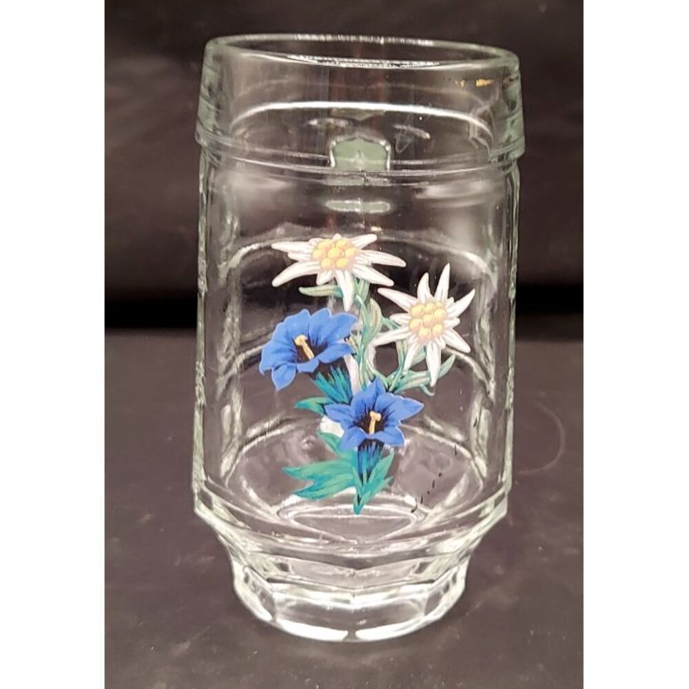 Delicate Little Swiss Mug‎ Glasses "Zermatt" Floral 5"